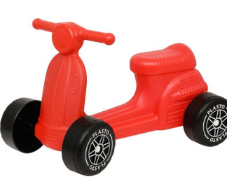 Plasto Scooter med tysta hjul (Röd)